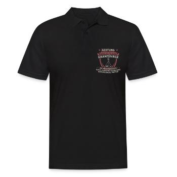 Kranführer Kranfahrer Kran Geschenk - Männer Poloshirt - Schwarz - Vorne - Kai (181cm)