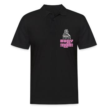 American Bully Mom Dog Dog Owner Gift - Men's Polo Shirt - black - Front - Kai (181cm)