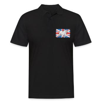 English Bulldog Dog English Bulldog Gift - Men's Polo Shirt - black - Front - Kai (181cm)
