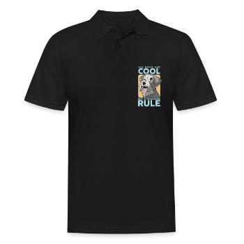 Schnauzer Chien Propriétaire de chien Propriétaire de chien Cadeau - Polo Homme - noir - Devant - Kai (181cm)