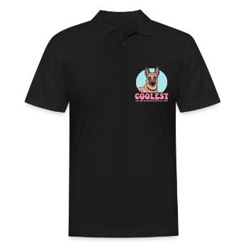 Malinois Grandma Belgischer Schäferhund Geschenk - Männer Poloshirt - Schwarz - Vorne - Kai (181cm)