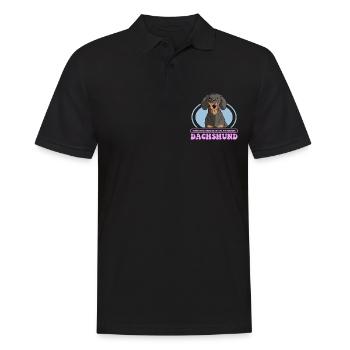 Teckel Maman Teckel Chien Propriétaire Cadeau - Polo Homme - noir - Devant - Kai (181cm)