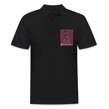 Rottweiler Grand-mère Chien Propriétaire de chien Cadeau - Polo Homme - noir - Devant - Kai (181cm)