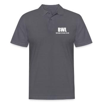 Dekadenz BWL - Männer Poloshirt - Anthrazit - Vorne - Nico (186cm)