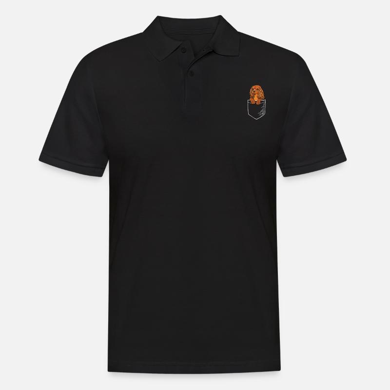 Ruby Cavalier King Charles Spaniel - Men's Polo Shirt - black
