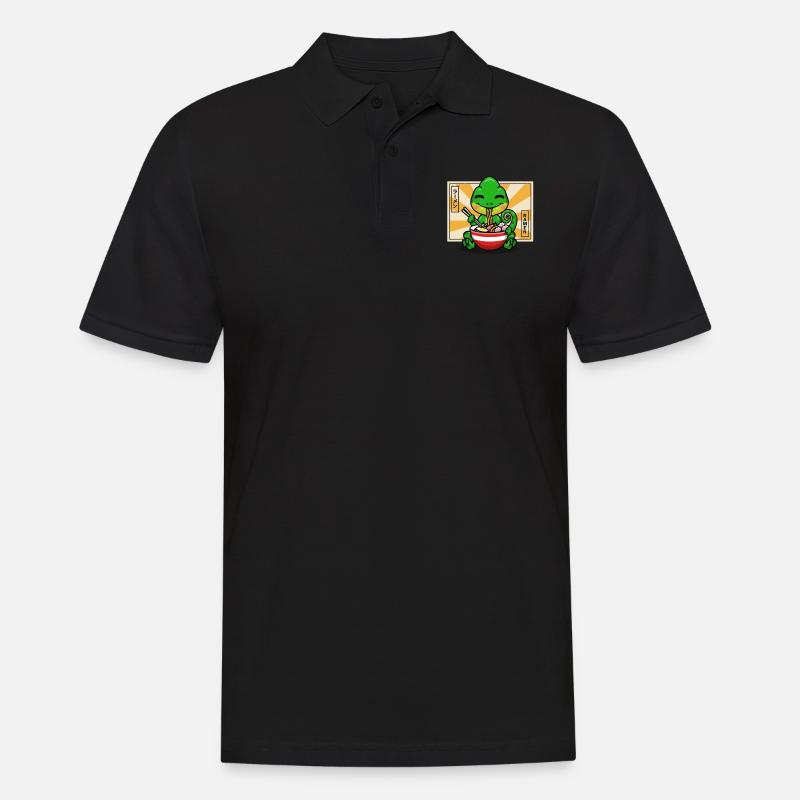 Chamäleon - Männer Poloshirt - Schwarz