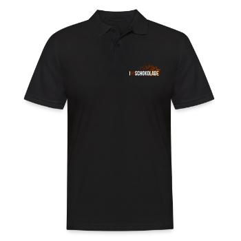 J’adore le chocolat - Polo Homme - noir - Devant - Kai (181cm)