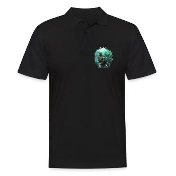 Chat dans la forêt magique - Polo Homme - noir - Devant - Kai (181cm)