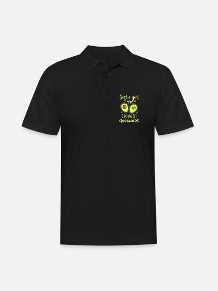 Avocado - Männer Poloshirt - Schwarz