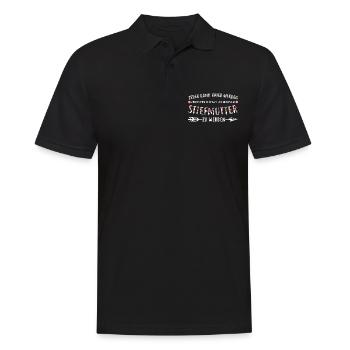 Stiefmutter Familie Stiefmama Geschenk - Männer Poloshirt - Schwarz - Vorne - Kai (181cm)