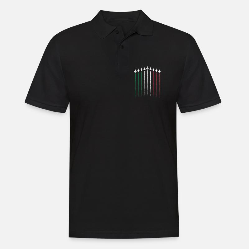 Drapeau Hue épées en vert blanc rouge - Polo Homme - noir