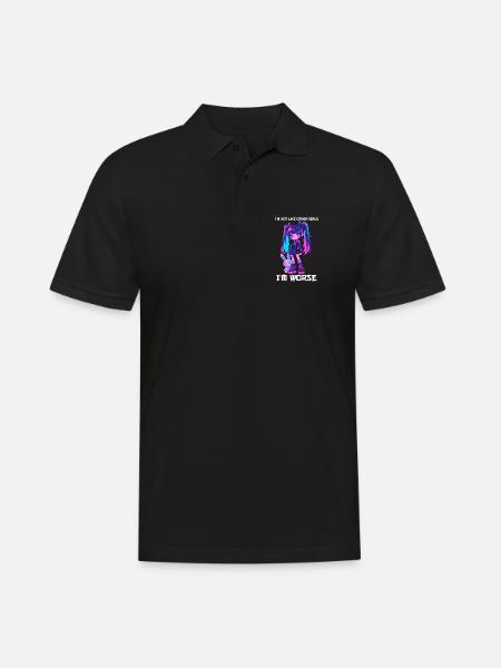 Not Like Other Girls Goth Girl Bunny Grunge Kawaii - Männer Poloshirt - Schwarz