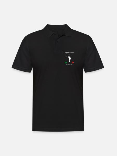 Das Pétanque ruft mich, ich muss gehen! - Männer Poloshirt - Schwarz