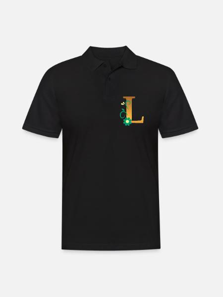 L - Men's Polo Shirt - black