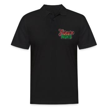 Friseure Gegen Rechts - Gegen Rechts, gegen Hetze - Männer Poloshirt - Schwarz - Vorne - Kai (181cm)