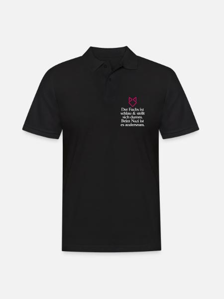 Gegen Rechts - Männer Poloshirt - Schwarz