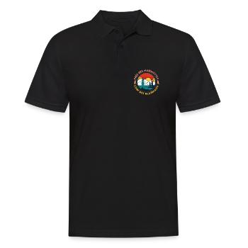 Sunset Mountain Pine Lake - Men's Polo Shirt - black - Front - Kai (181cm)