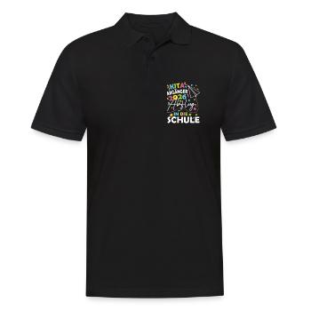 Kita Abgänger 2026 - Männer Poloshirt - Schwarz - Vorne - Kai (181cm)