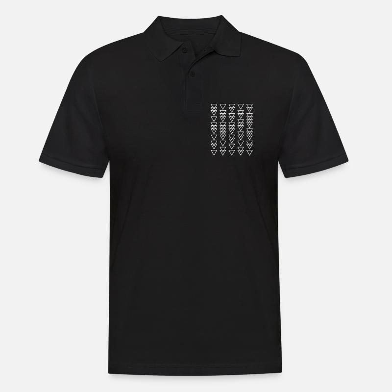 Triangular Cascade - Men's Polo Shirt - black