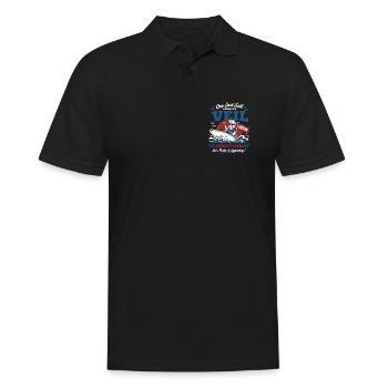 Llama Not Drama Party Saying - Men's Polo Shirt - black - Front - Kai (181cm)