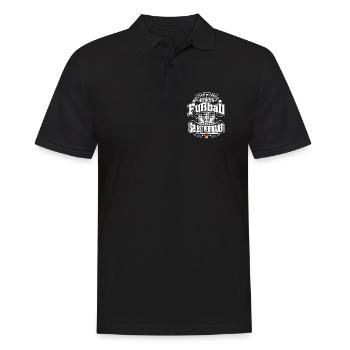Selbstvertrauen reicht - Männer Poloshirt - Schwarz - Vorne - Kai (181cm)