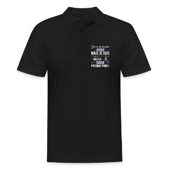 Je Ne Suis Pas Parfait Mais Je Suis Supporter D... - Polo Homme - noir - Devant - Kai (181cm)