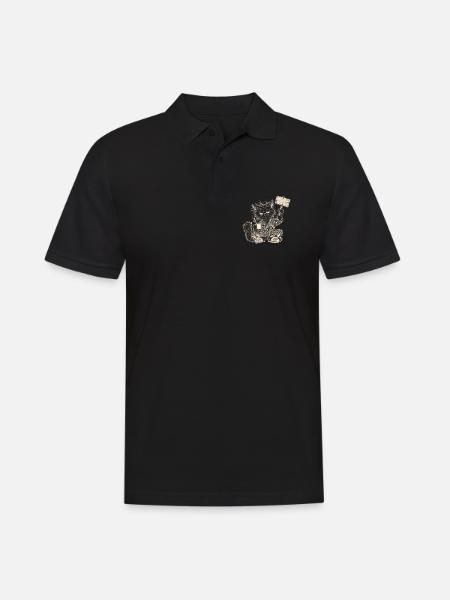 MONTAG? ICH MACHE DAS NUR UNTER PROTEST - Männer Poloshirt - Schwarz