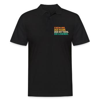 Ehemann Familie Ehemänner Geschenk - Männer Poloshirt - Schwarz - Vorne - Kai (181cm)