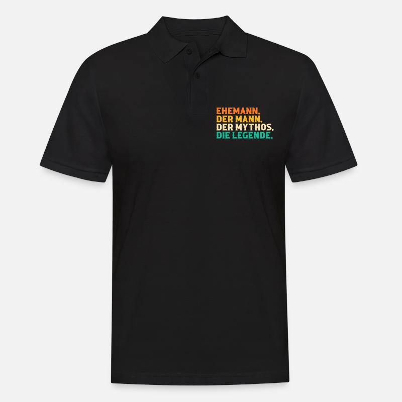 Ehemann Familie Ehemänner Geschenk - Männer Poloshirt - Schwarz
