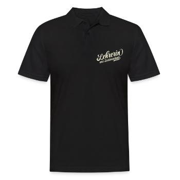 Lehrerin aus Leidenschaft - Motivation und Erfolg - Männer Poloshirt - Schwarz - Vorne - Kai (181cm)