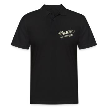 Pastor aus Leidenschaft - Motivation und Erfolg - Männer Poloshirt - Schwarz - Vorne - Kai (181cm)