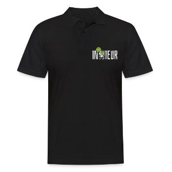 Gin Ingenieur - In Gin ieur - Wortspiel - Männer Poloshirt - Schwarz - Vorne - Kai (181cm)