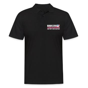 Oma Einhorn Nana Flamingo Oma Geschenk - Männer Poloshirt - Schwarz - Vorne - Kai (181cm)