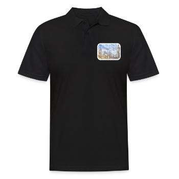 Uk Landmark Aquarelle Sketch Painting Illustratio - Polo Homme - noir - Devant - Kai (181cm)