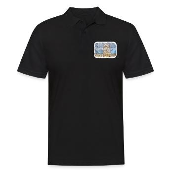 Cartagena Kolumbien Aquarell Skizze Gezeichnet Illustr - Männer Poloshirt - Schwarz - Vorne - Kai (181cm)