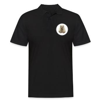 American Cocker Spaniel Dog Aquarelle Illustratio - Polo Homme - noir - Devant - Kai (181cm)