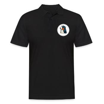 Bernese Mountain Dog Watercolor Illustration - Men's Polo Shirt - black - Front - Kai (181cm)