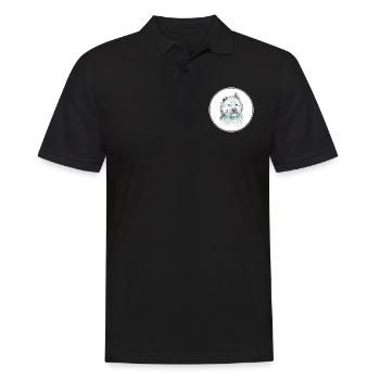 Xiasi Hund Aquarell Farbe Illustration - Männer Poloshirt - Schwarz - Vorne - Kai (181cm)