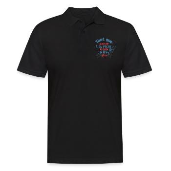 Je M'en Fish Idée Cadeau Drôle Pour Pêcheurs - Polo Homme - noir - Devant - Kai (181cm)
