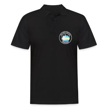 Windsurfing Fehmarn Dark - Men's Polo Shirt - black - Front - Kai (181cm)