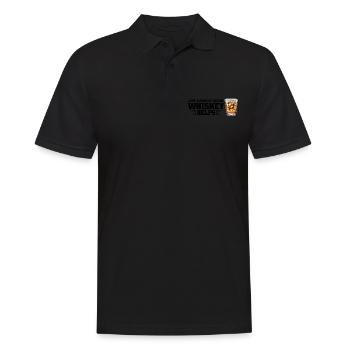 Whiskey trinken Whiskey trinken Whiskey Geschenk - Männer Poloshirt - Schwarz - Vorne - Kai (181cm)