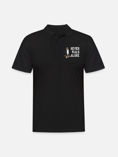 Berner Sennen hund - Herre poloshirt - sort