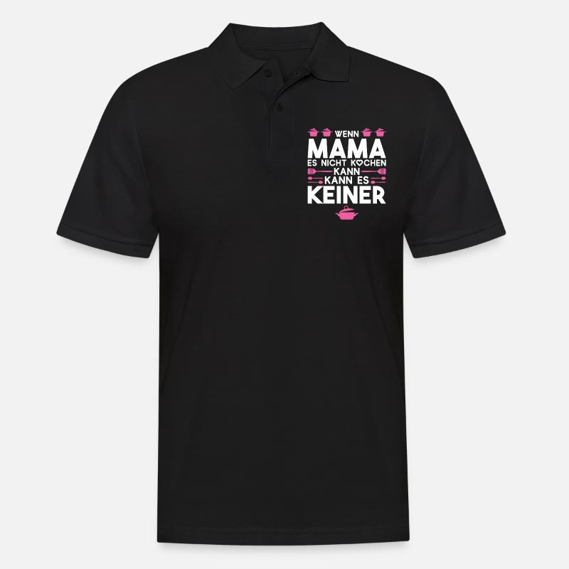 Mutter Familie Mama Geschenk - Männer Poloshirt - Schwarz