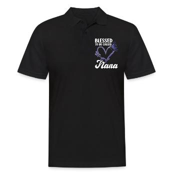 Großmutter Nana Oma Geschenk - Männer Poloshirt - Schwarz - Vorne - Kai (181cm)