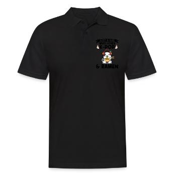 Ramen Merch Ramen kpop Katze Katze Lover Geschenk - Männer Poloshirt - Schwarz - Vorne - Kai (181cm)