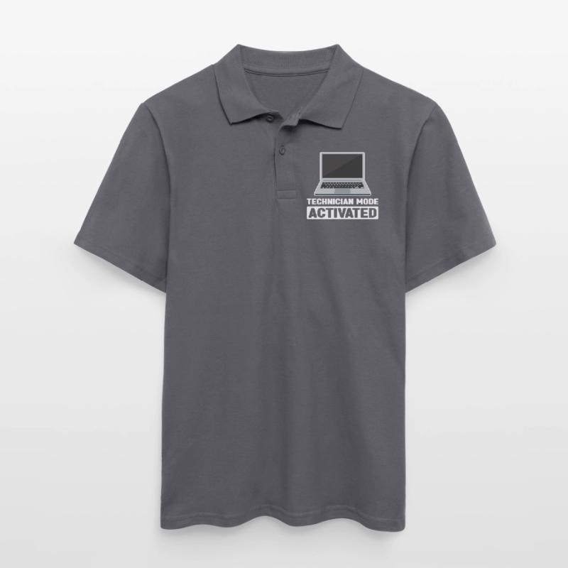 Technischer Support Computertechniker Technischer Männer Poloshirt