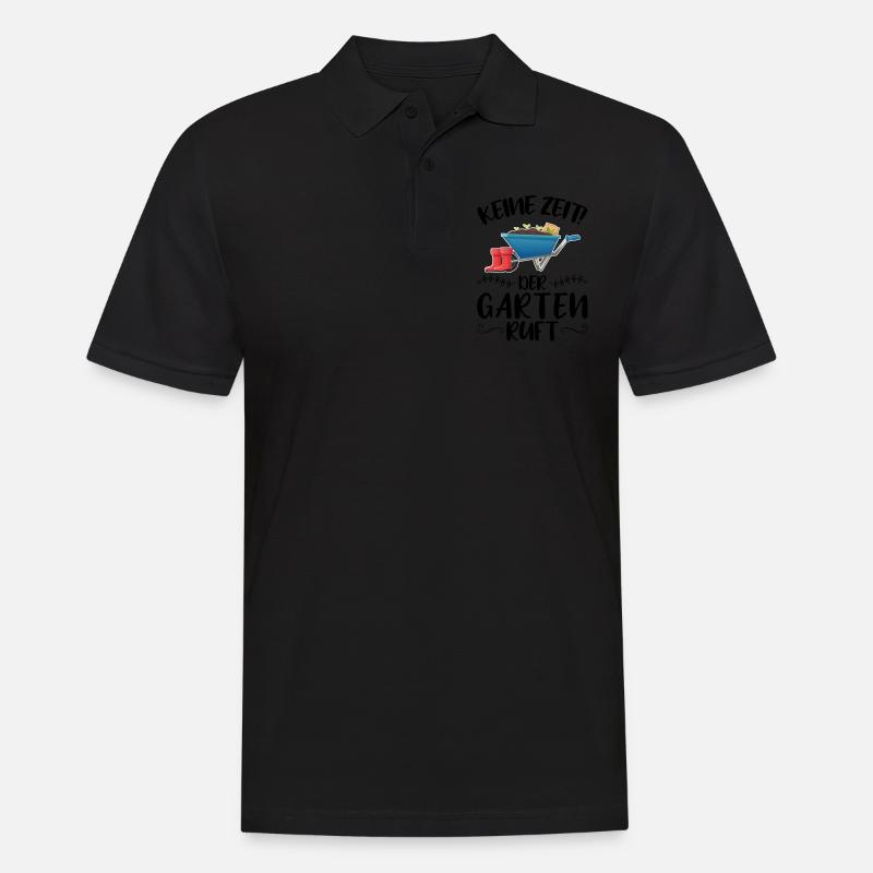 Garten Pflanze Gartenbau Geschenk - Männer Poloshirt - Schwarz