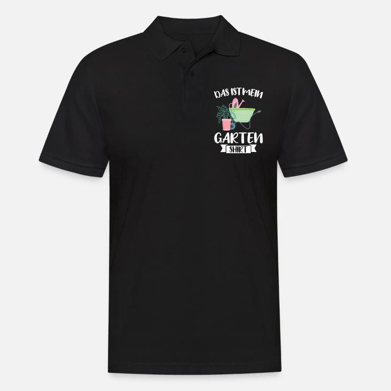 Garten Pflanze Gartenarbeit Geschenk - Männer Poloshirt - Schwarz