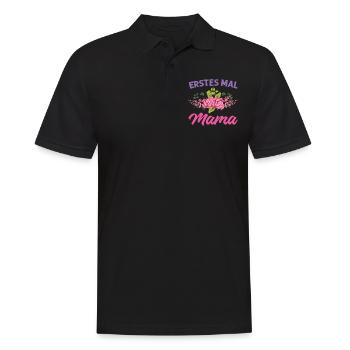 Mutter Mama Tochter Geschenk - Männer Poloshirt - Schwarz - Vorne - Kai (181cm)
