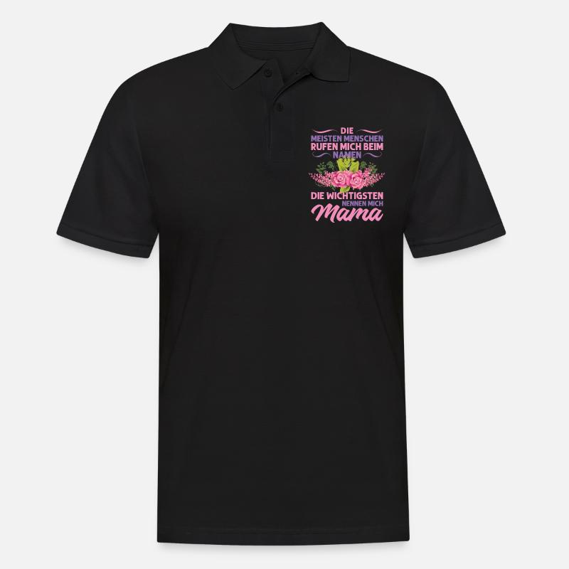 Mutter Mama Tochter Geschenk - Männer Poloshirt - Schwarz